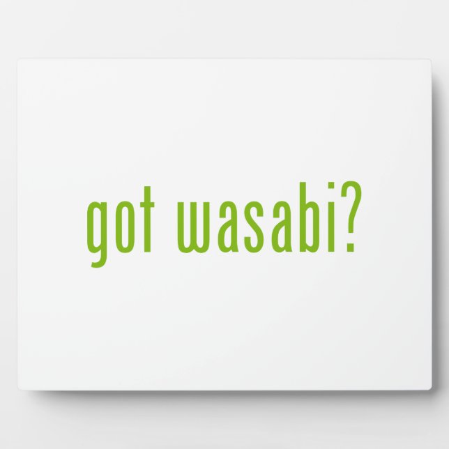 Placa Expositora ¿tiene wasabi? (Frente)