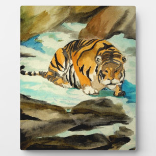 Placa Expositora Tigre acuarela