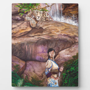 Placa Expositora Tigre budista zen y fresa