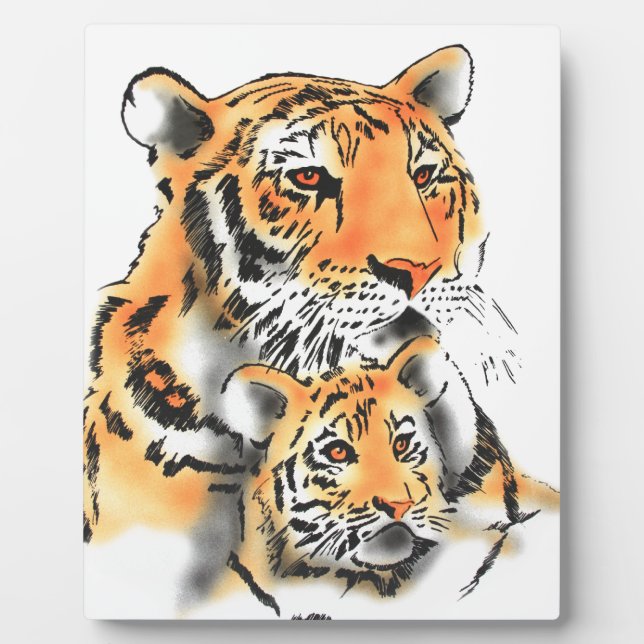 Placa Expositora Tigres y copos (Frente)