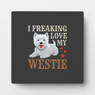 Placa Expositora Tipografía de amor al perro Westie