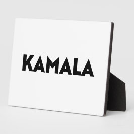 Placa Expositora Tipografía moderna de Kamala blanco minimalista