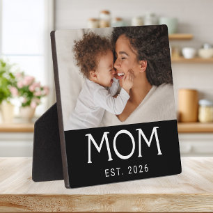 Placa Expositora Tipografía moderna establecida foto de mamá person