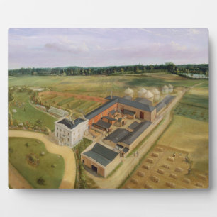 Placa Expositora Tiptree Hall and Farm, Essex, c.1850-60 (petróleo 