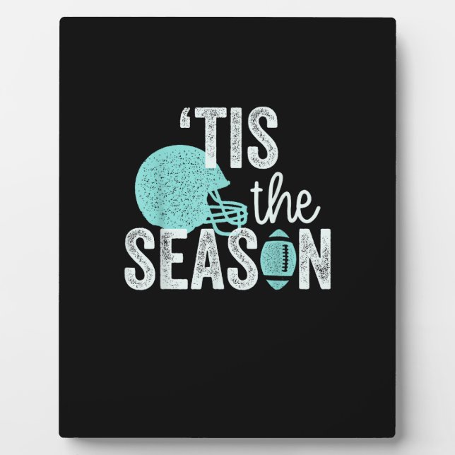 Placa Expositora Tis The Season Football Family I Heart Football Se (Frente)