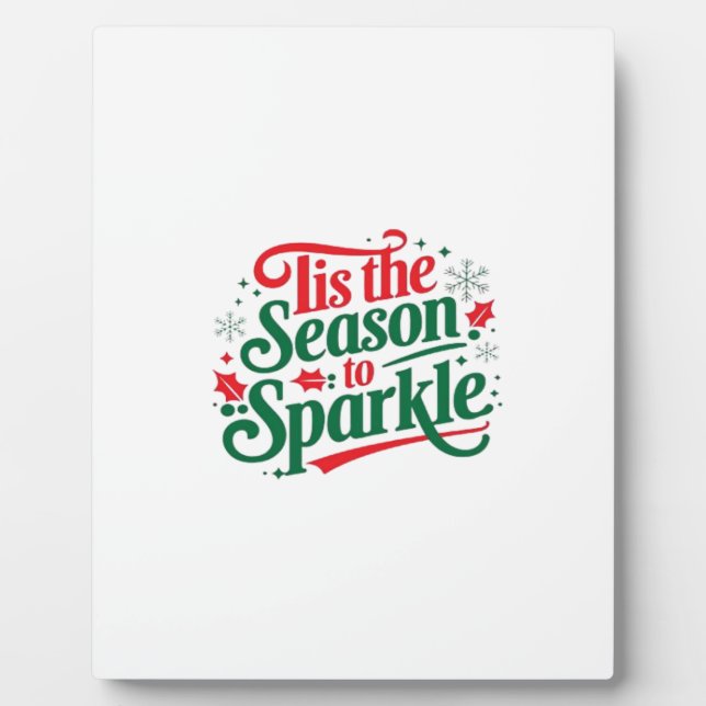 Placa Expositora Tis The Season To Sparkle (Frente)