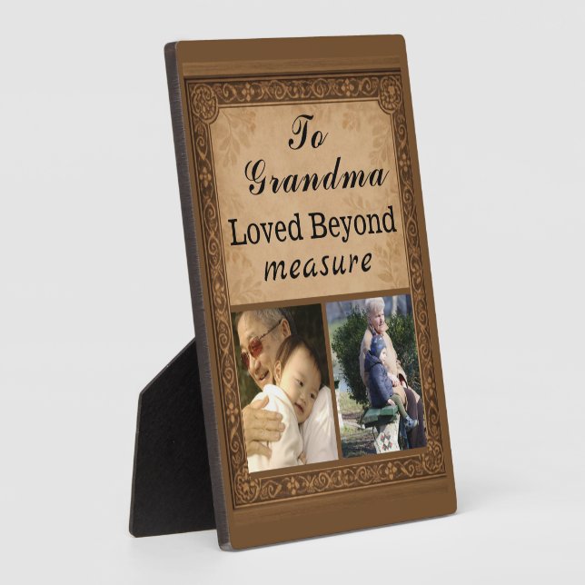 Placa Expositora To Grandma – Loved Beyond Measure Plaque (Lado)