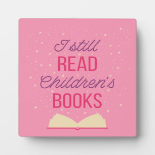 Placa Expositora Todavía leo libros para niños III