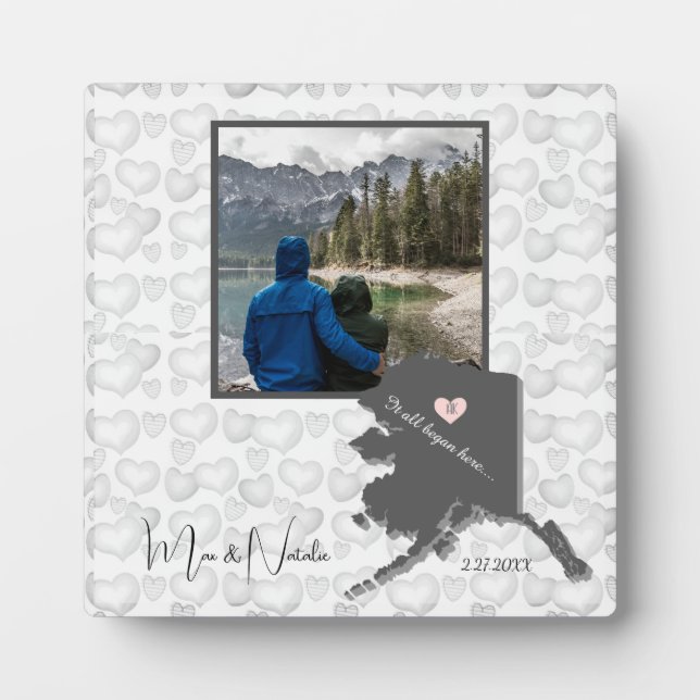 Placa Expositora Todo Comenzó Aquí Alaska, Personalizar De Fotograf (Frente)