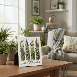 Placa Expositora Todo hermoso en su tiempo botánico