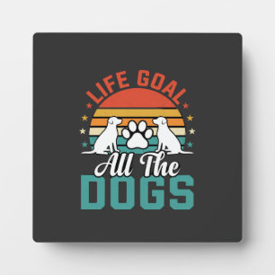 Placa Expositora Todos Los Perros Amante De Perros Retro
