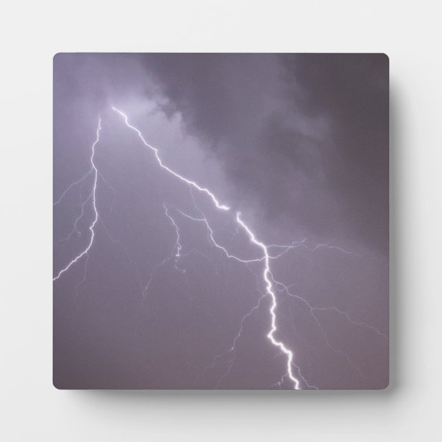 Placa Expositora Tormenta de relámpagos con muchos rayos (Frente)