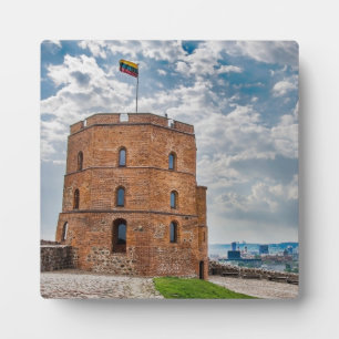 Placa Expositora Torre de Gediminas en Vilnius, Lituania