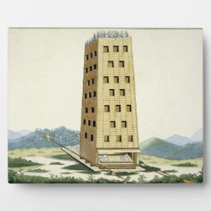 Placa Expositora Torre móvil, diseñada después de la torre de César