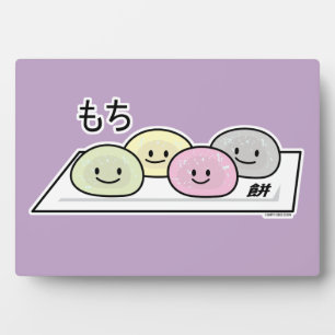 Placa Expositora Torta de arroz con helado de Mochi dulce té verde