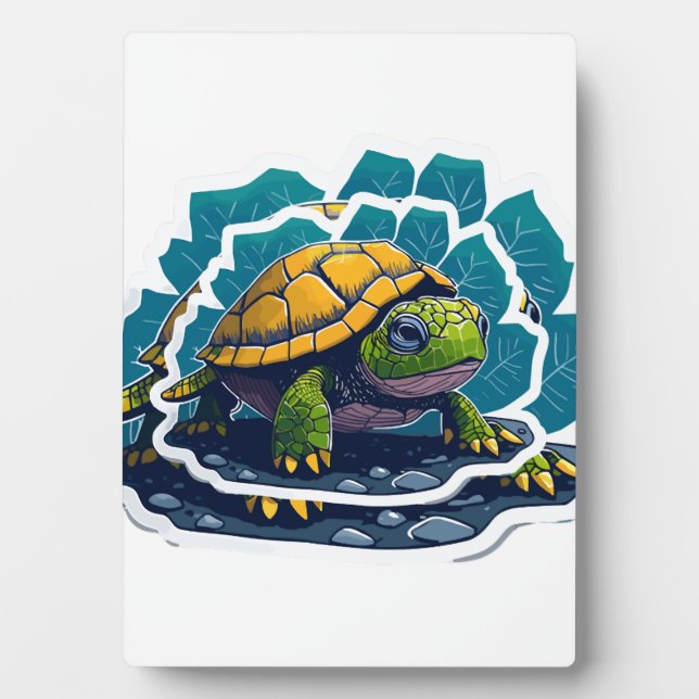 Placa Expositora Tortuga Adorable (Frente)