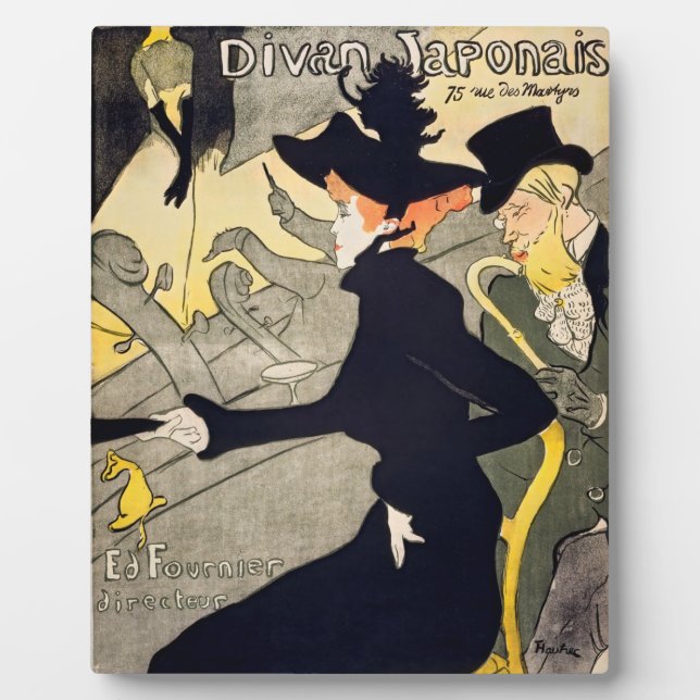 Placa Expositora Toulouse-Lautrec - Divan Japonais (Frente)