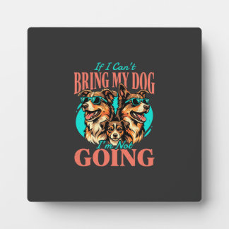 Placa Expositora Trae a mi perro amante de los perros retro