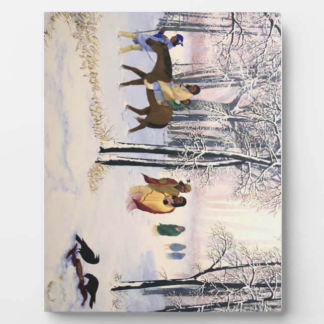 Placa Expositora Trail of Lears Bella Artes 8x10 con caballete (Frente)