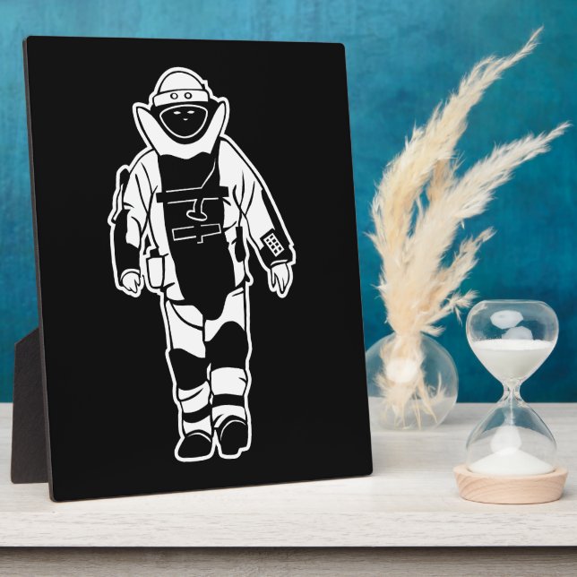 Placa Expositora Traje de bomba (Lado)