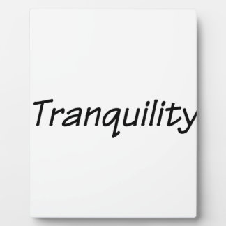 Placa Expositora tranquilidad