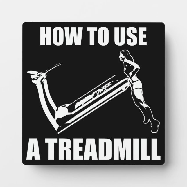 Placa Expositora Treadmill - Novedad divertida para mujeres (Frente)