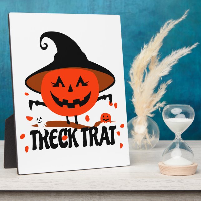 Placa Expositora Treck Trat Pumpkin Sonriente (Lado)