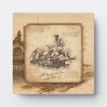 Tren de vapor vintage / Locomotora Art. Regalo de 