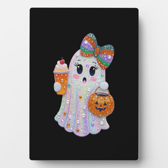Placa Expositora Trendy Halloween Rhinestones Ghost (Frente)