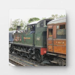 PLACA EXPOSITORA TRENES DE VAPOR