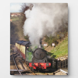 PLACA EXPOSITORA TRENES DE VAPOR