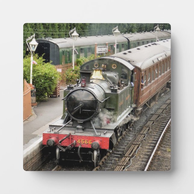 PLACA EXPOSITORA TRENES DE VAPOR (Frente)