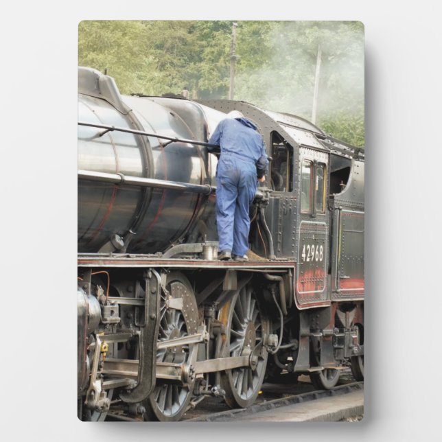 PLACA EXPOSITORA TRENES DE VAPOR (Frente)