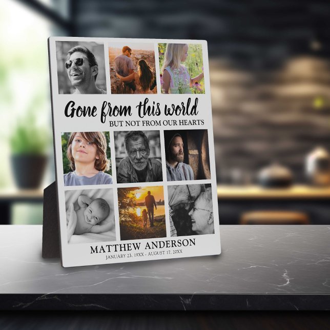 Placa Expositora Tribute Family Photo Collage Memorial (Subido por el creador)