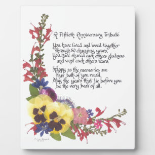 Placa Expositora Tributo por el 50° aniversario