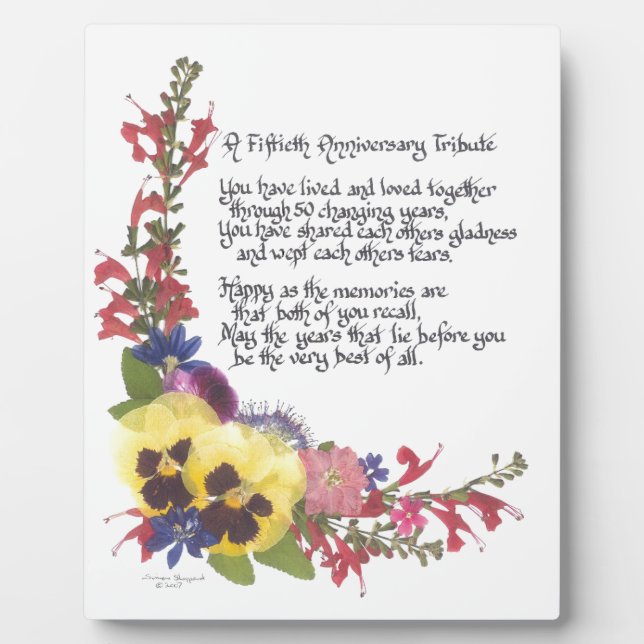 Placa Expositora Tributo por el 50° aniversario (Frente)