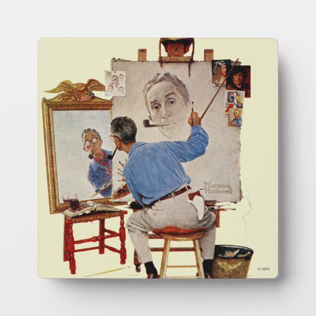 Placa Expositora Triple autorretrato (Frente)