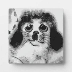 PLACA EXPOSITORA TRISTE PERRO