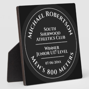 Placa Expositora Trofeo de colocación de campo de pista de atletism