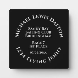 Placa Expositora Trofeo del club náutico