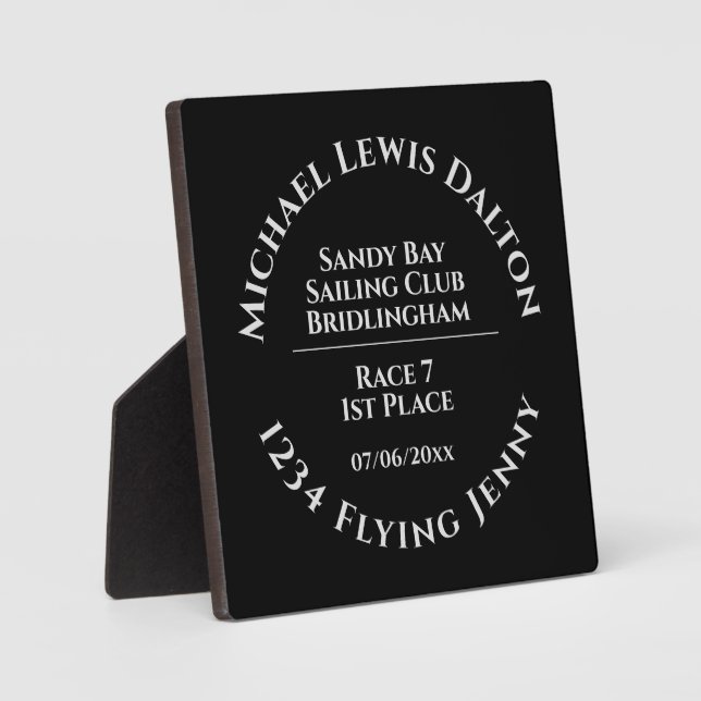 Placa Expositora Trofeo del club náutico (Anverso)