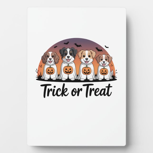 Placa Expositora Truco o trato Halloween (Frente)