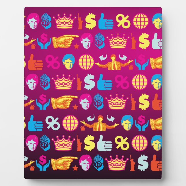 Placa Expositora trump donald (Frente)