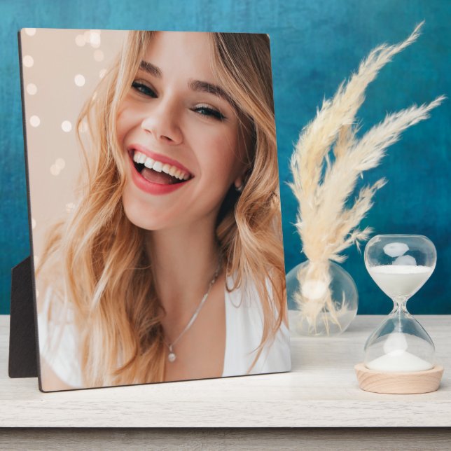 Placa Expositora Tu cara en un cumpleaños personalizado (Lado)