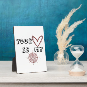 Placa Expositora Tu corazón es mi brújula