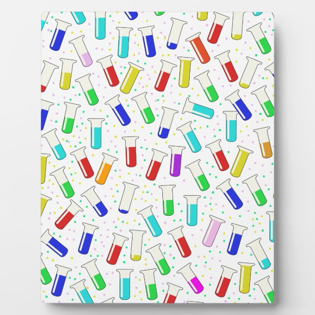 Placa Expositora Tubos de ensayo de vidrio personalizado (Frente)