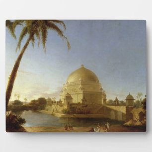 Placa Expositora Tumba de Sher Shah, Sasaram, Bihar, c.1790 (aceite
