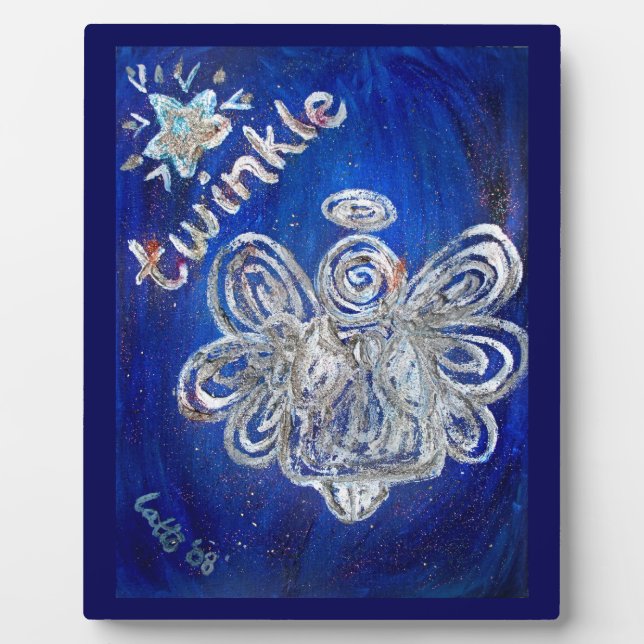 Placa Expositora Twinkle Angel Art Painting Gift Plaque (Frente)