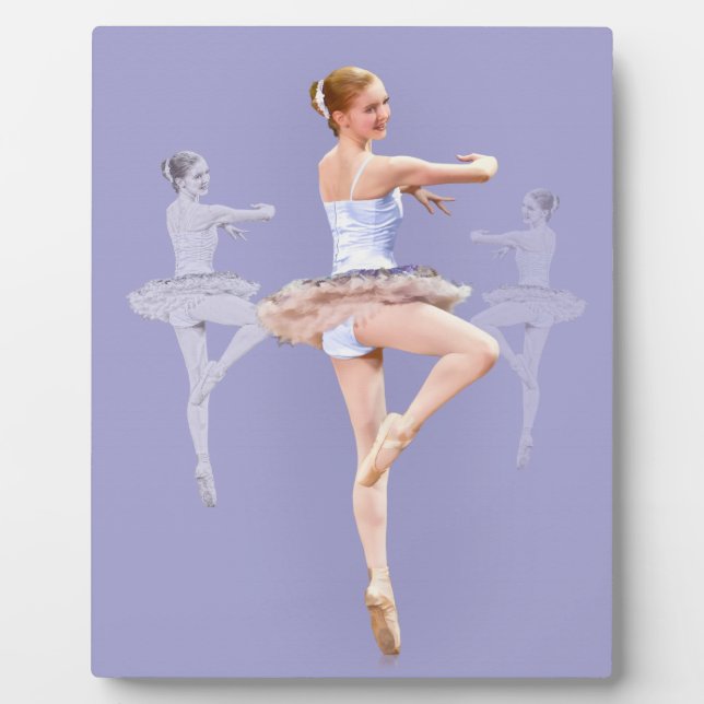 Placa Expositora Twirling Ballerina en Triplicate (Frente)