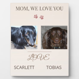 Placa Expositora Two Paws Cherish Mom Always